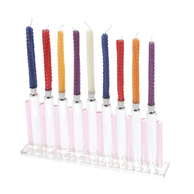 Menora en cristal