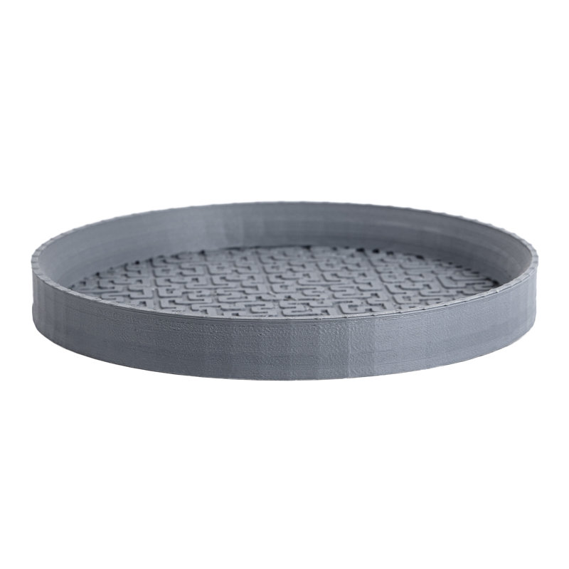 Soucoupe pour plante Nansy, Platine, H 1 po x l 8,4 po x P 8,4 po