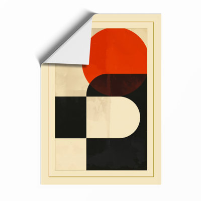 Modernist Geometry Geometric - Framed Print