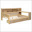 Full Size Daybed with Storage Shelves, Storage Drawers and Study Desk-118457630