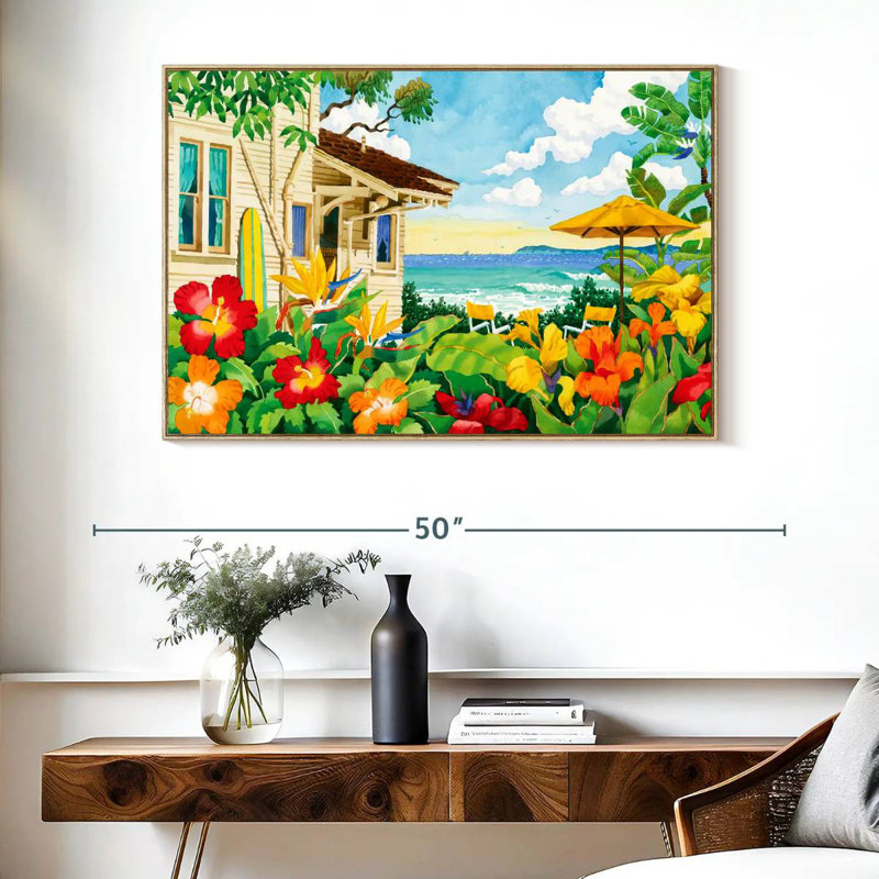 The Good Life, Cadre flottant en bois naturel, 40 po x 27 po