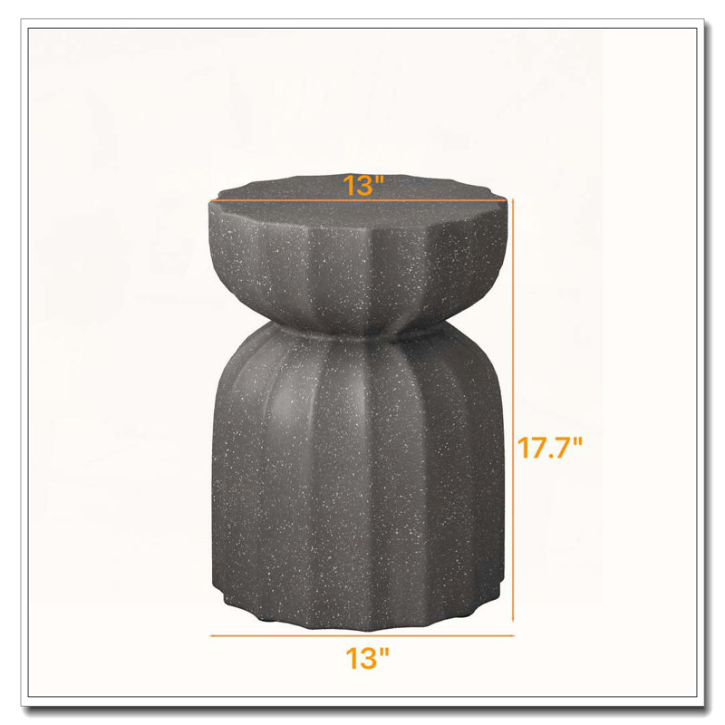 Ensemble de tables basses modernes et imperméables pour l'intérieur et l'extérieur, Gris