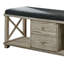 Banc de rangement tiroir Severin