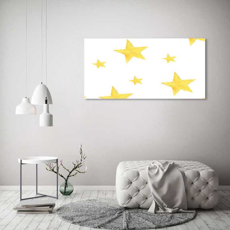 Yellow Stars - No Frame Print on Canvas