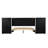 Queen Size Upholstered Platform Bed, Two Outlets And USB Charging Ports On Both Sides, Two Bedside Pillows, Storage Shelves,Velvet, Beige-517735580