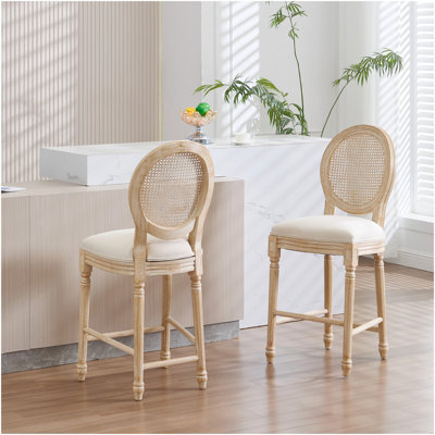 Ensemble de 2 chaises de bar hauteur française 26 po French Country
