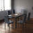 Roulf Rectangular with Steel Base Dining Table-1458731824