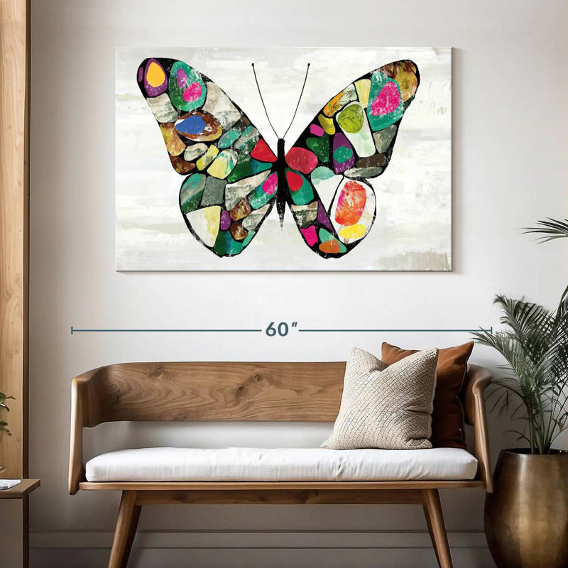 Couleurs de papillon, H 32 po x l 48 po