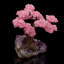 Quartz rose avec pierres précieuses et améthyste