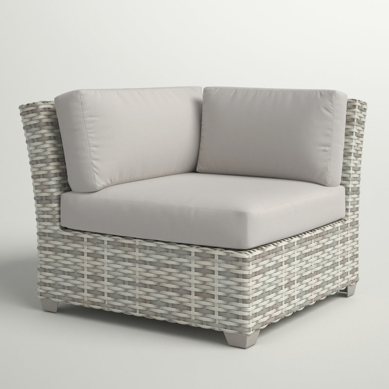 Chaise de patio avec coussins Ambroselli