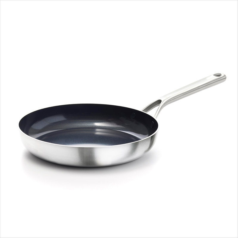 OXO Mira 3-Ply Stainless Steel Non-Stick Frying Pan, 8", 10.00" W