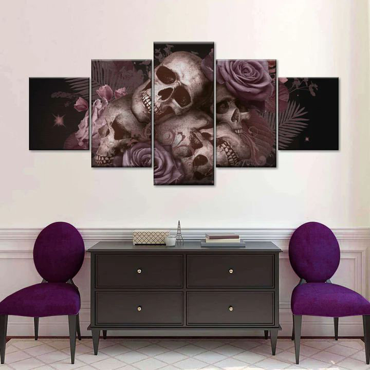 Skeletons and Skulls, H 36 po x l 80 po x P 1,25 po