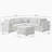 6-PC Sectional  - Ivory