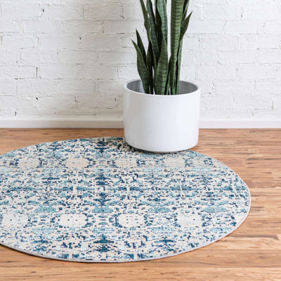 Tapis bleu Enderson Ikat Anchor