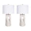 Lampe de table Eclipse Harmony - Céramique blanche - Ensemble de 2