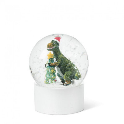 Boule à neige dinosaure et arbre