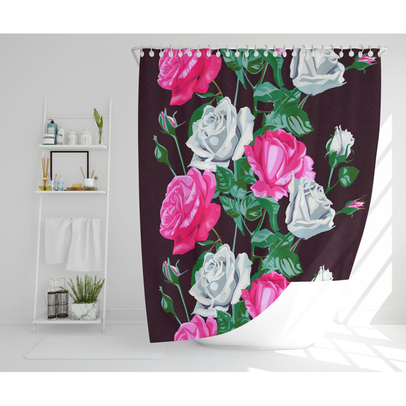 Bramfield Polyester Shower Curtain Set, 177cm H x 177cm W