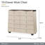 Fantosini 10-Drawer Mule Chest - Silver Mist