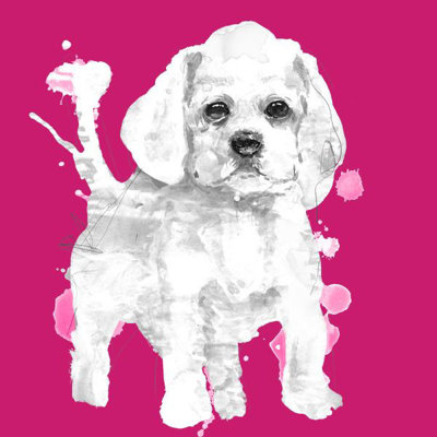 Vivid Puppies V Painting by Elle Youngstrom
