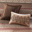 Courtepointe double / grand avec coussins décoratifs de couleur rouge et 5 pièces, literie-119105165-119105163