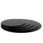 Plateau de table rond en verre trempé noir de 32 po d'épaisseur, beau rebord, lisse pour une utilisation quotidienne au bureau et à l'hôtel, avec une longue durée de vie polie et biseautée, facile à nettoyer, idéal pour la surface