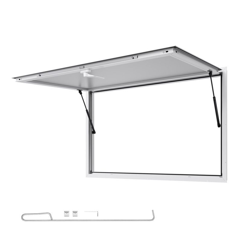Fenêtre de service à cadre en alliage d'aluminium de 53 x 33 po Concession Window