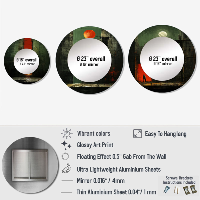 Silers Round Wall Mirror