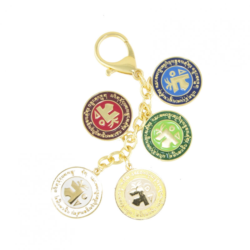 Paire de carillons Bejeweled, Bleu/rouge/vert