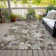 Machine Washable Indoor/Outdoor Cinead ACN1708 Brown Rug