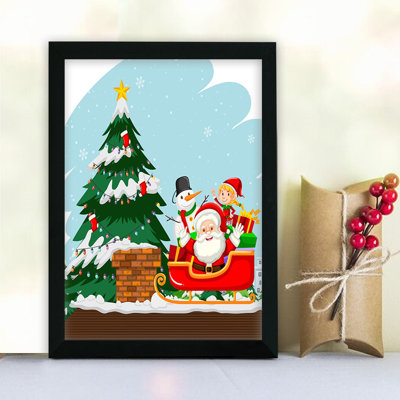 Decorative Framed MDF Painting