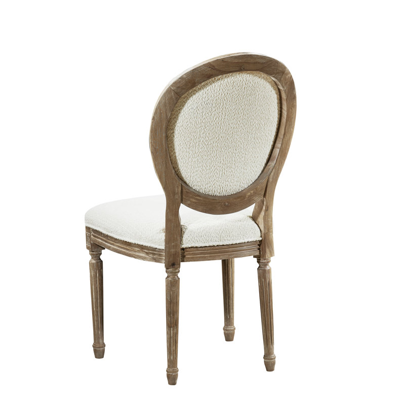 Chaise d'appoint en tissu Somerdale, Naturel