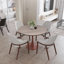 Table de salle à manger ronde de 36 po avec plateau en panneau de fibres à densité moyenne et base en bois pour piédestal-952580952-952580959