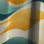Retro Waves Lines I - Rideau Mid-Century - Rideau géométrique occultant - 1 panneau-107539418