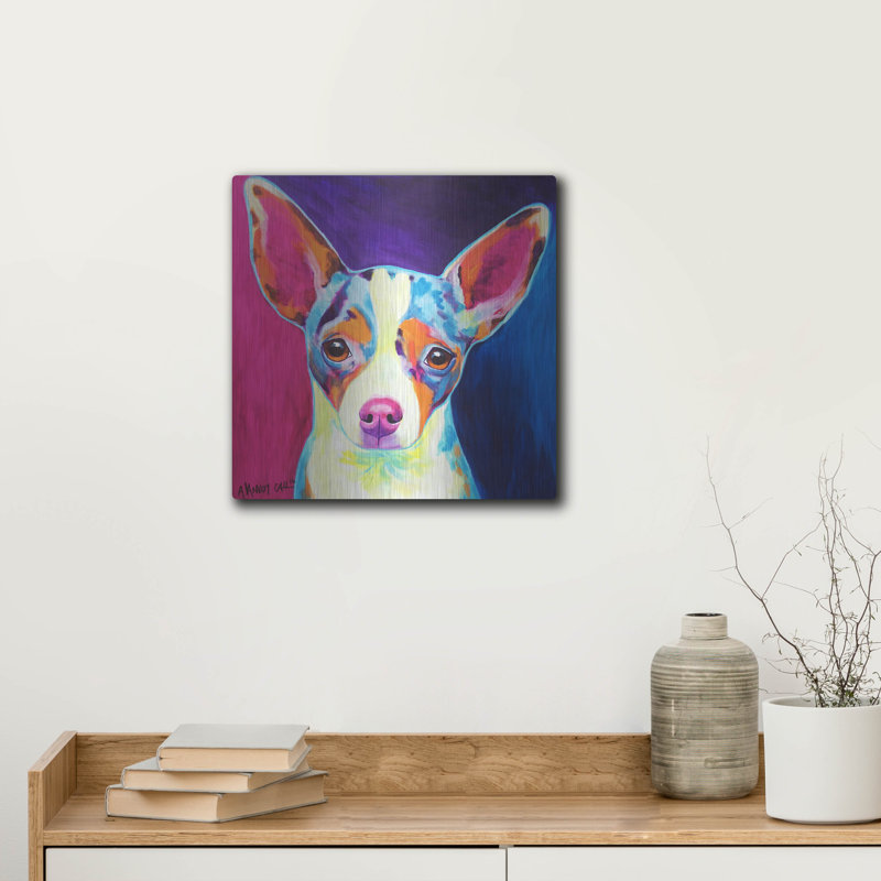 "Chihuahua - Brady" par Dawg Painter, H 12 po x l 12 po