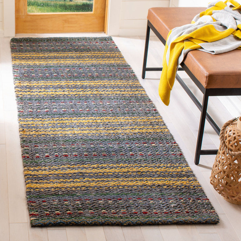 Tapis en jute tissé à la main Harkness, Tapis de couloir 2 pi 6 po x 8 pi