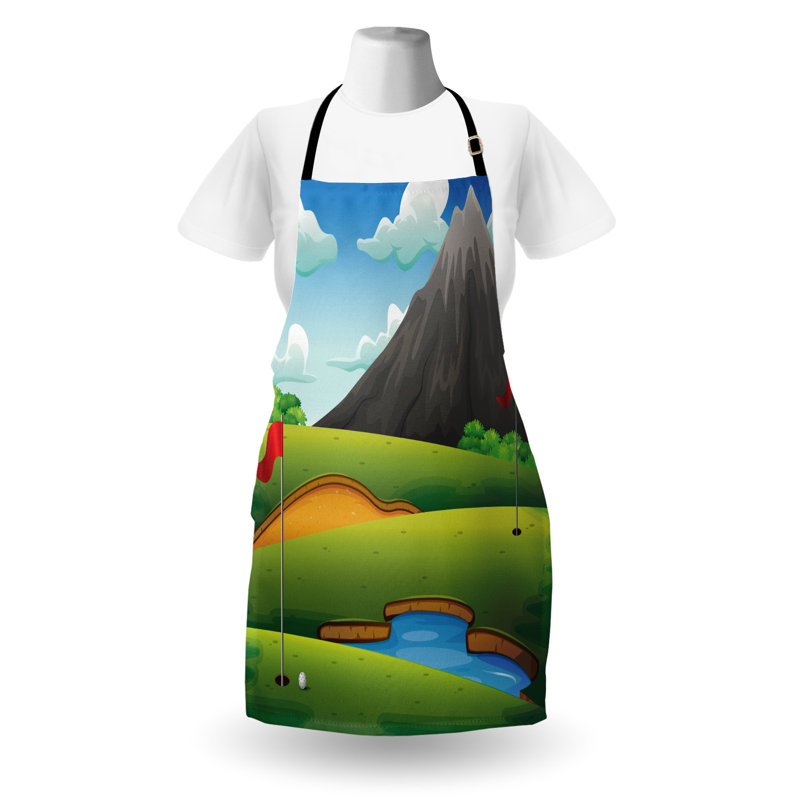 Tablier de scène de terrain de golf East Urban Home unisexe