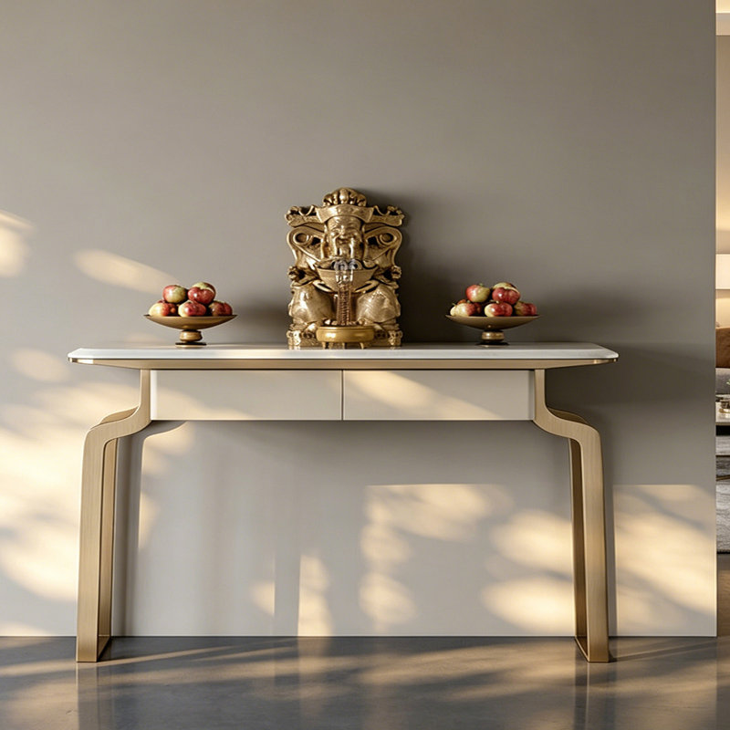Console moderne minimaliste, H 42,5 po x l 63 po x P 19,7 po
