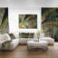 Fleur symétrique, impression sur toile tendue-33309504-18266362