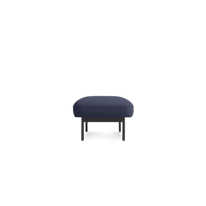 Puff Puff Ottoman, Black, Maharam Meld in Panda