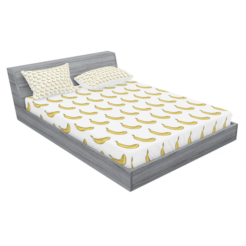 Microfiber Sheet Set, Queen Sheet Set with Fitted Sheet