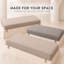 Coussin de banquette sur mesure de 7,6 cm de haut avec double passepoil et 2 attaches pour banquette de salle à manger ou coin repas.-792013345-792013393