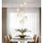 7 Lights Glam Crystal Pendants Chandelier-889084243