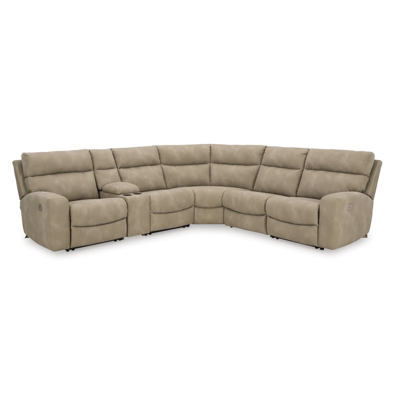 Next-Gen DuraPella 6-Piece Power Reclining Sectional, 41" H x 131" W x 118" D