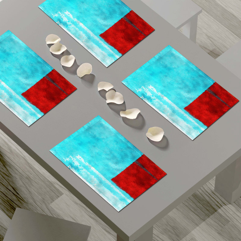 Napperon abstrait en polyester