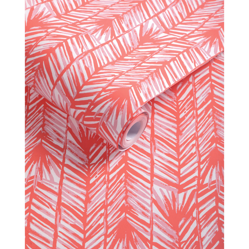 Lilly Pulitzer Costa Verde Wallpaper, Coral