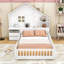 Lit maison avec 2 tiroirs, tablettes, prises et port USB-4216767