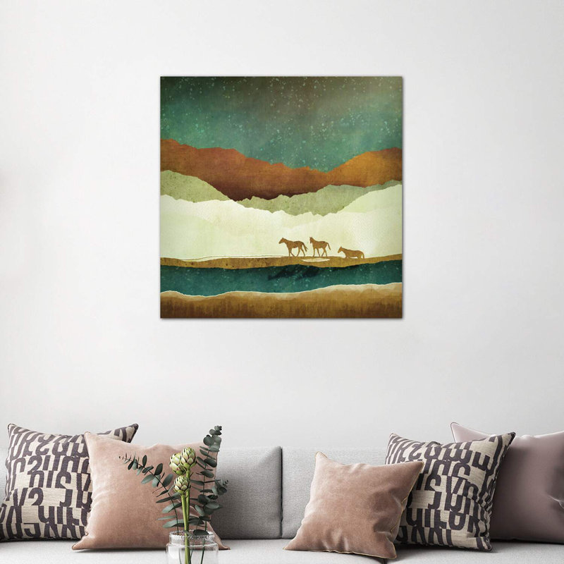" Stary Range ", Wrapped Canvas, 37" H x 37" W x 1.5" D