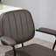 Chaise de bureau à domicile en microfibre, brun, hauteur réglable de 17,75 po à 20,75 po, fonction d'inclinaison, rehaussant le confort en position assise longue, microfibre et inclinaison, inconfort lombaire après-724119620
