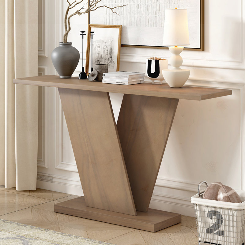 Canapé console en bois 59,8 po Emilio, Brun