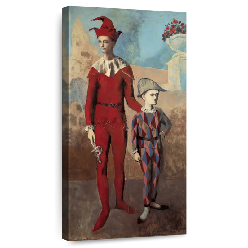 Acrobat And Young Harlequin, 42" H x 21" W
